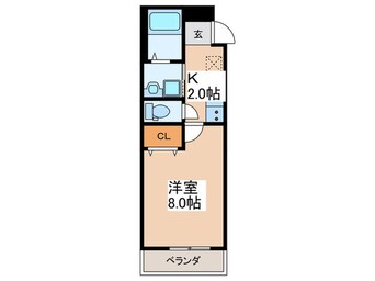 間取図 フジパレス俊徳道Ⅲ番館
