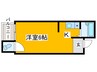 コンフォルト 1Kの間取り