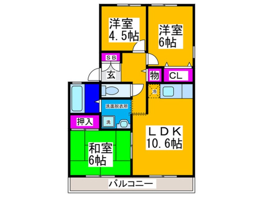 間取図 グレースＢ