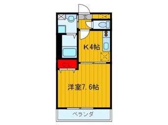 間取図 アムール諸福Ａ（１Ｆ）