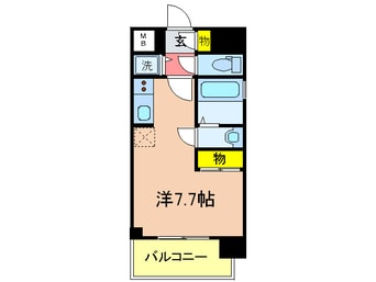 間取図 アスヴェル兵庫駅前(607)