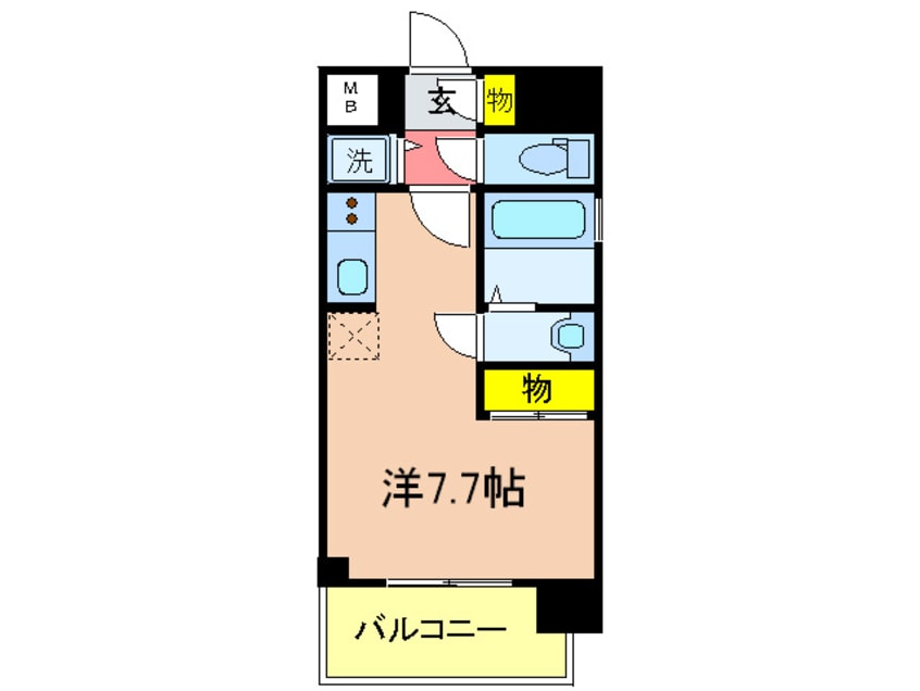 間取図 アスヴェル兵庫駅前(607)