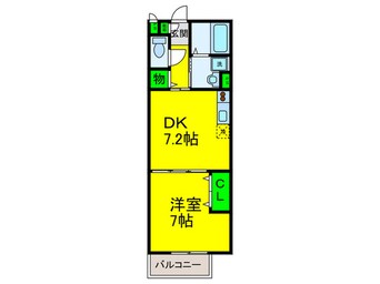 間取図 タウンコ－ト藤