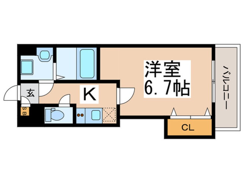 間取図 Luxe田辺