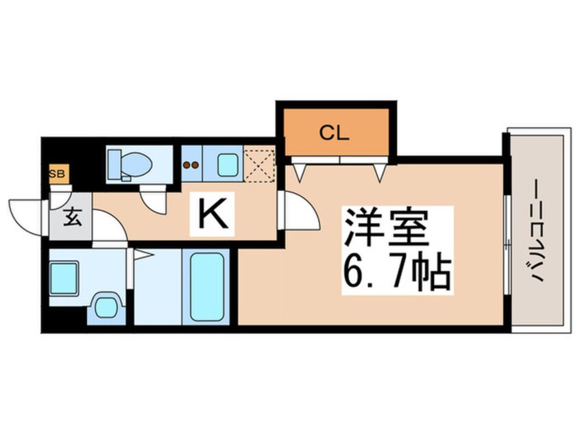 間取図 Luxe田辺