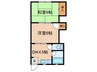 聖和マンション 2DKの間取り