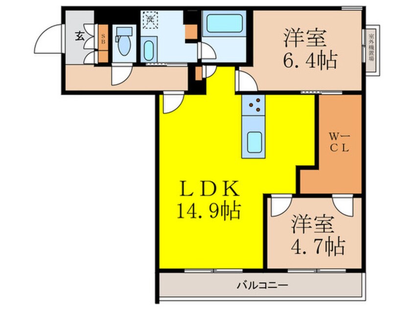 間取図 シャーメゾン　サイビータ