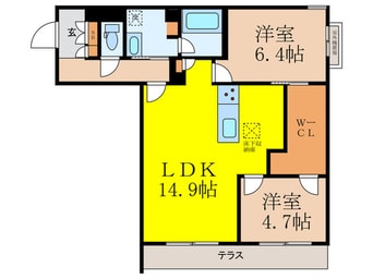 間取図 シャーメゾン　サイビータ