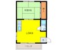 村路マンション 1LDKの間取り