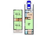 北条6丁目連棟戸建て　１