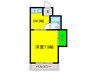 サンハイツ山崎 1DKの間取り