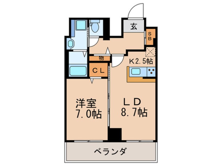 間取図 イーストヴィラ梅田　