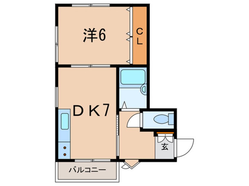 間取図 ベルトピア芦屋Ⅰ