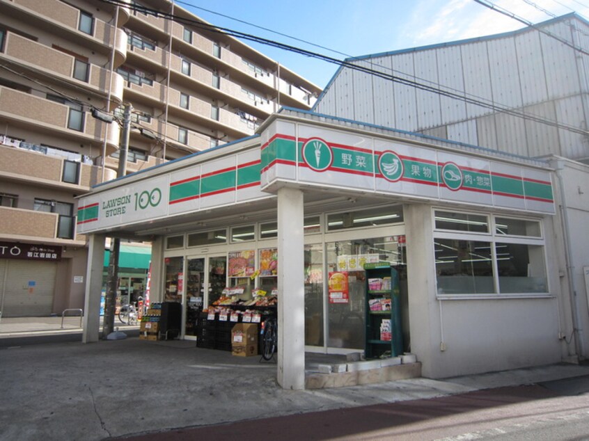 ローソンストア100　LS若江岩田店(コンビニ)まで762m ピアチェ－レＢ