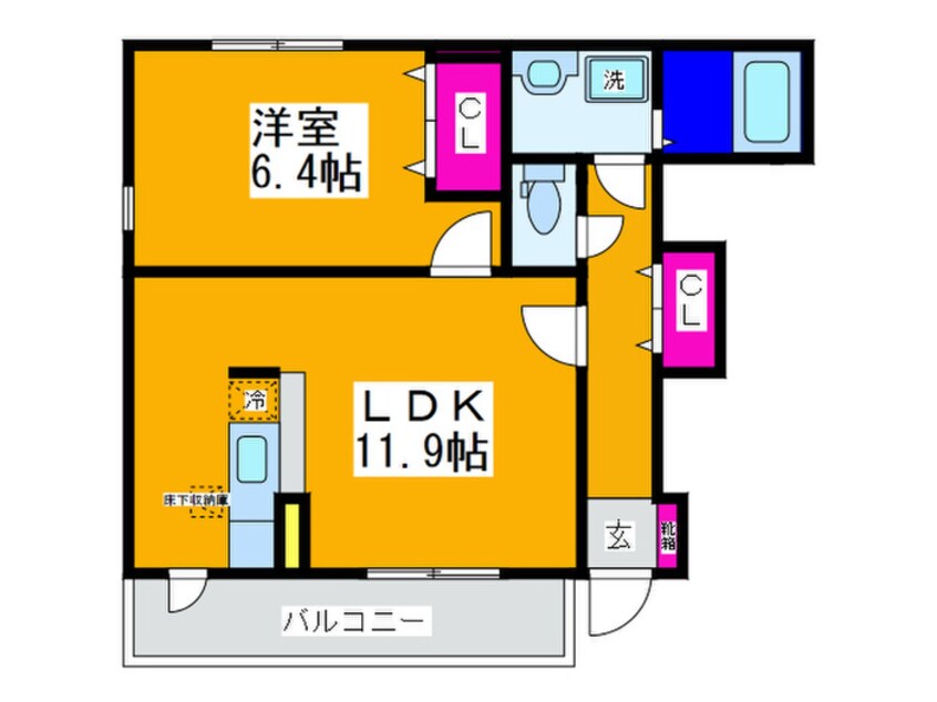 間取図 メゾン　ド　ルネ