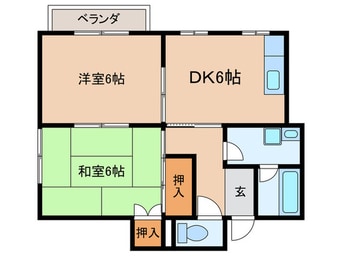 間取図 第２コ－ポＺＥＮ