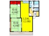 フレグランス佐藤Ⅰ 2LDKの間取り