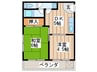 シャンティ池田 2DKの間取り