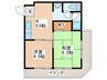 シャンティ池田 2Kの間取り