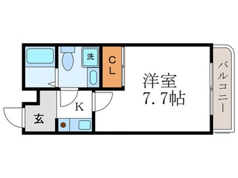 間取図 御陵シャトー朝日