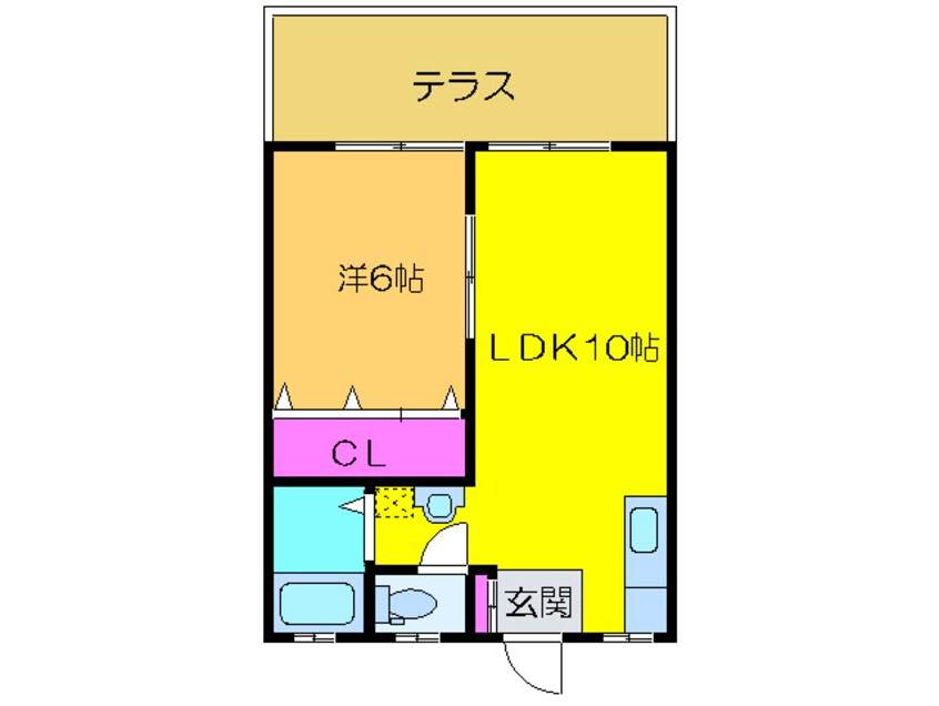 間取図 BRIGHTON24　MIDDLE