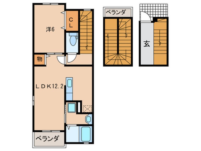 間取図 サニーフラット伊丹