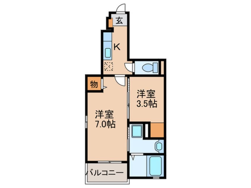 間取図 サニーフラット伊丹