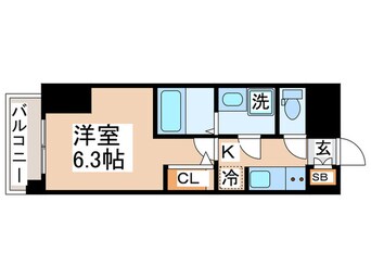 間取図 S-RESIDENCE福島玉川Tres