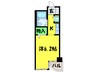 ジョイフル堺 1Kの間取り