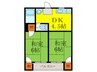 小阪大発マンション 2DKの間取り