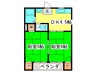 小阪大発マンション 2DKの間取り