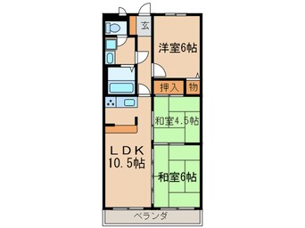 間取図 ラポ－ト宇治川