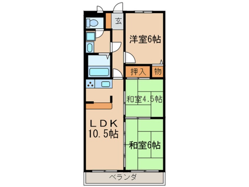 間取図 ラポ－ト宇治川