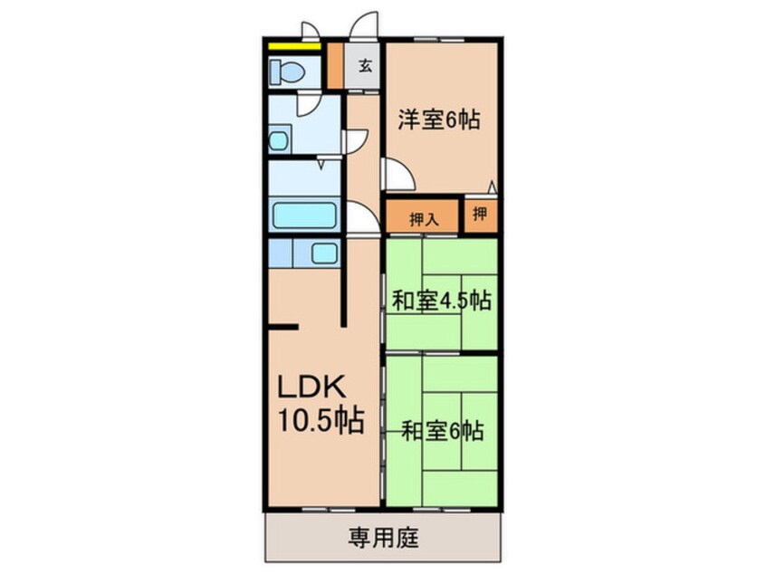 間取図 ラポ－ト宇治川