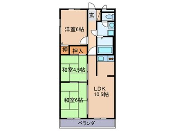 間取図 ラポ－ト宇治川