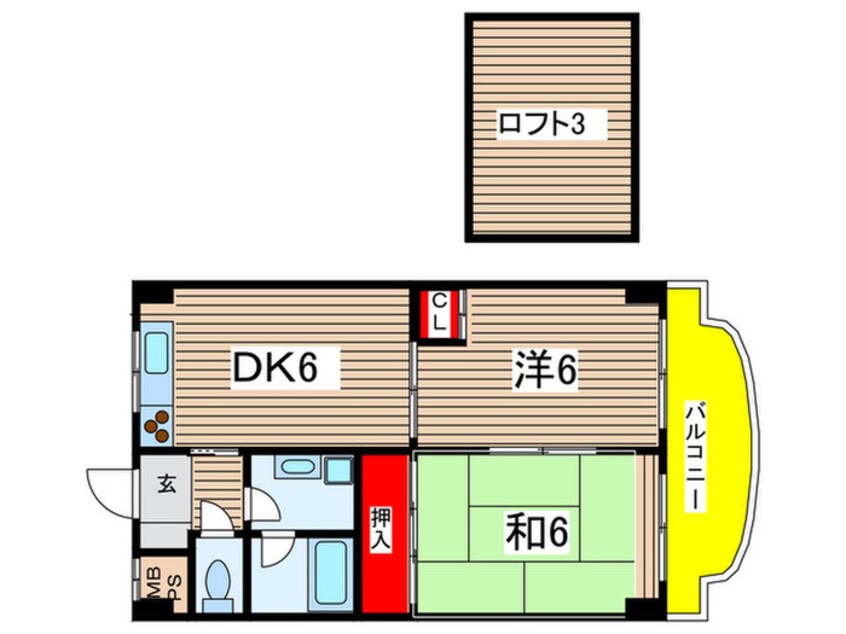 間取図 グラディ武庫之荘