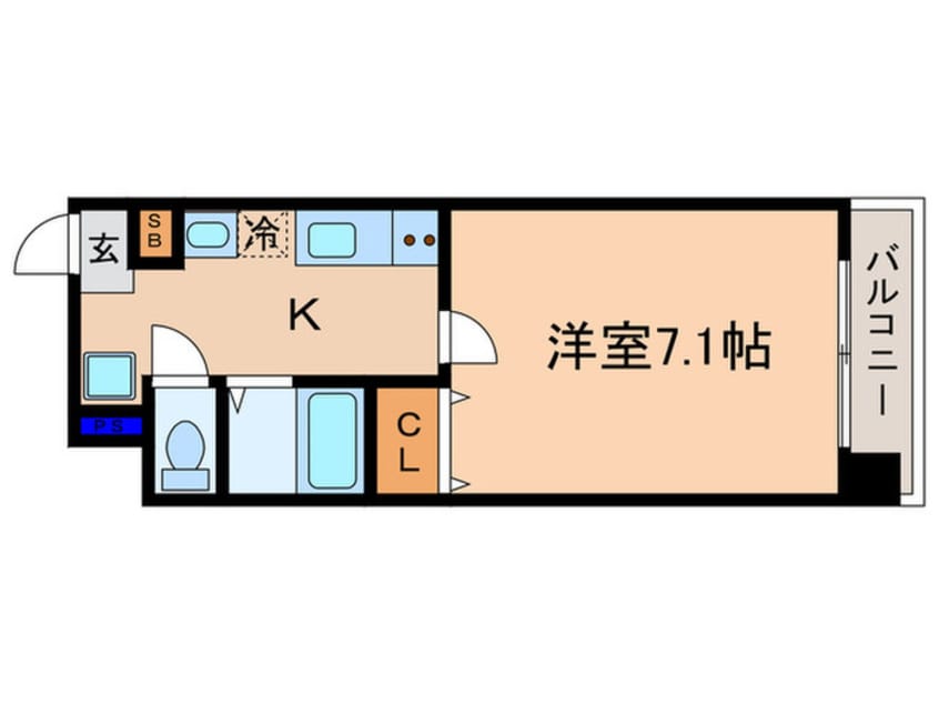間取図 エグゼレジデンス羅城門