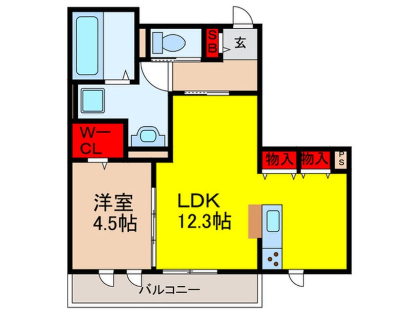 間取図 カリ－ナゲート