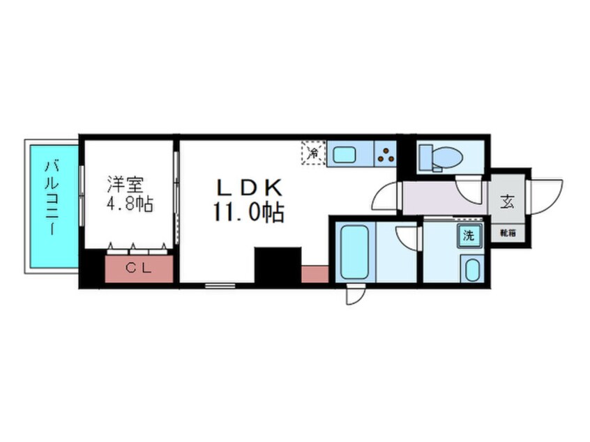 間取図 ミラノ堺筋