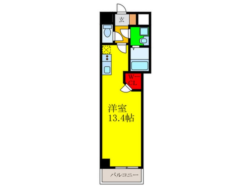 間取図 アルカディア茨木末広町