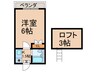 ボンジュ－ル西明石 1Kの間取り