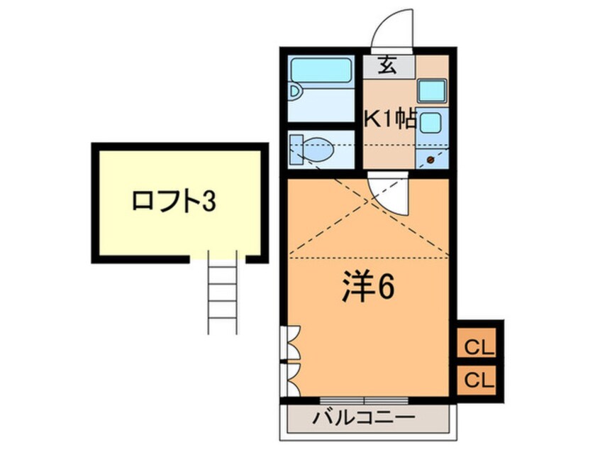 間取図 ボンジュ－ル西明石