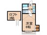 ボンジュ－ル西明石 1Kの間取り