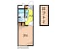 クレスト平井山荘Ｂ 1Kの間取り