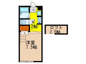 間取図 クレスト平井山荘Ｂ