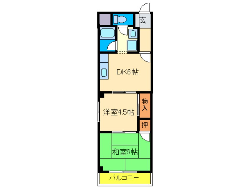 間取図 エクセルハイム三商