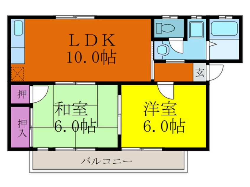 間取図 ディア－ライフミシマ