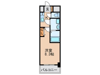 間取図 ｴｽﾘｰﾄﾞ大阪ｸﾞﾗﾝｹﾞｰﾄ(805)