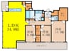 ブリリアタワー箕面船場(3001) 3LDKの間取り