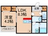 REGIES立花町 1LDKの間取り
